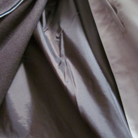 Gallery Womens Coat ~ Zip Out Liner ~ Snap Front ~ Brown & Mushroom Taupe Sz 1X - Picture 14 of 16